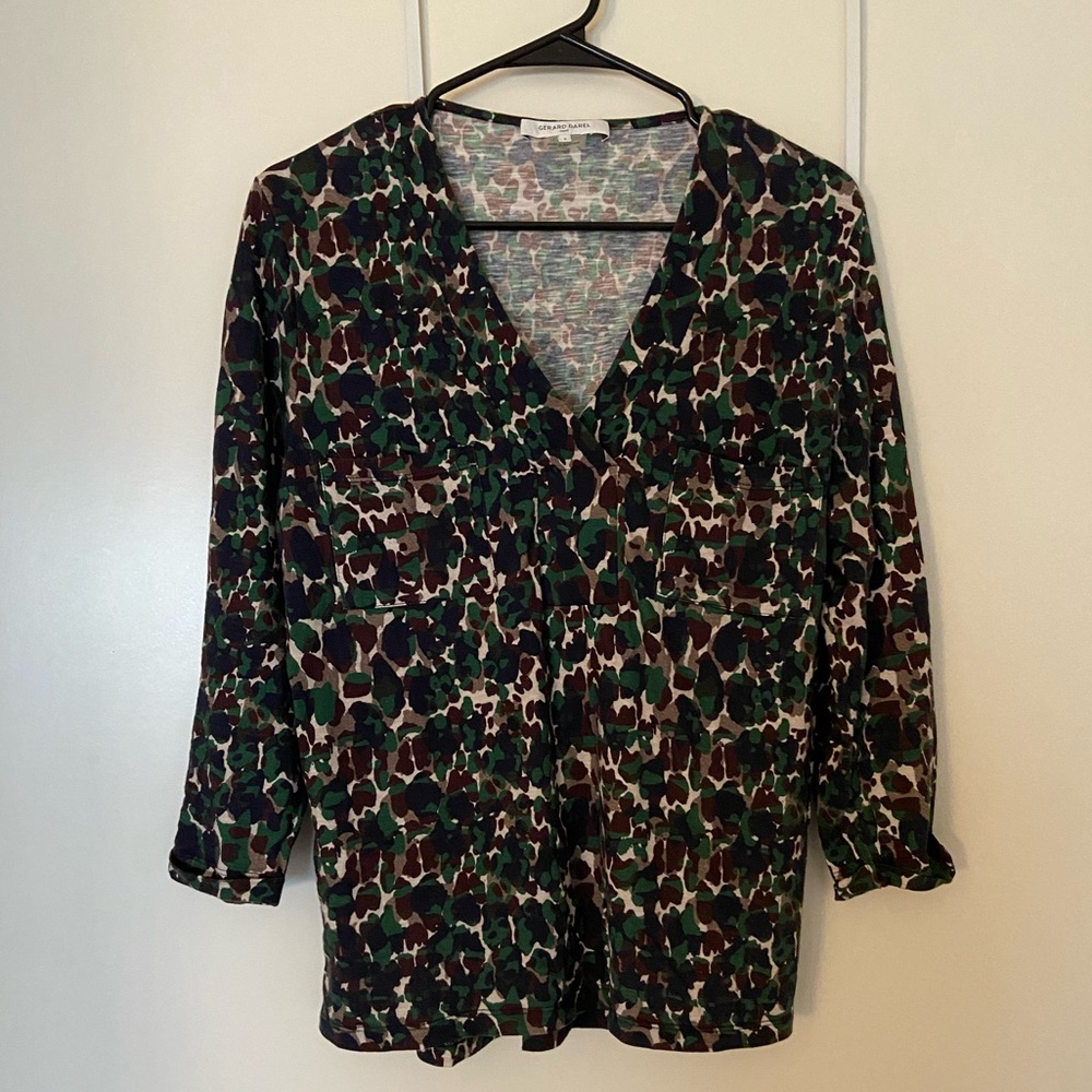 Gerard Darel 3/4 length sleeve top size 3